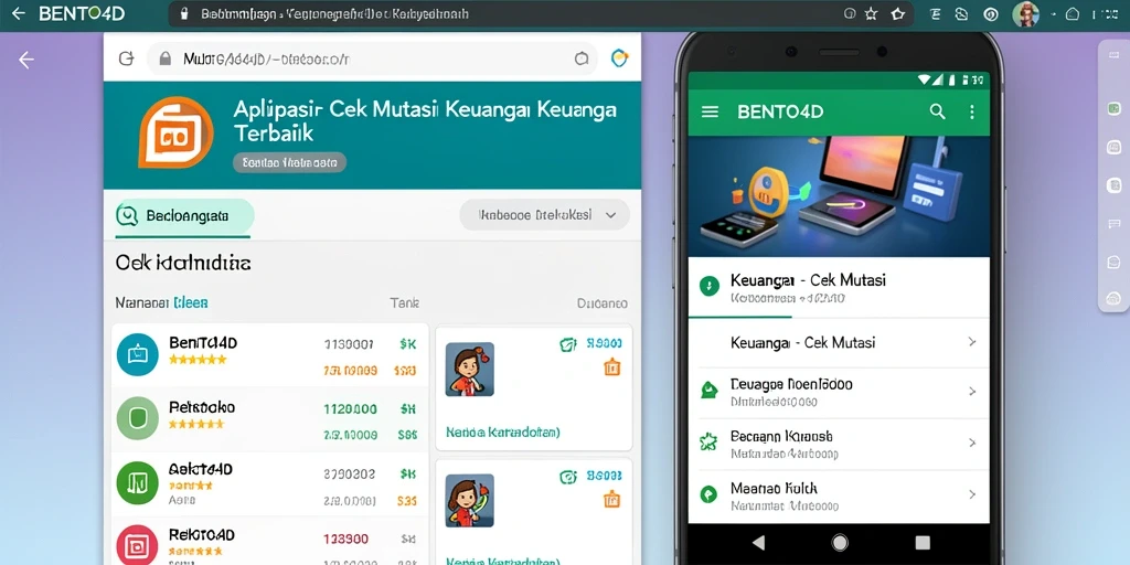 Tampilan antarmuka aplikasi BENTO4D untuk Cek Mutasi.