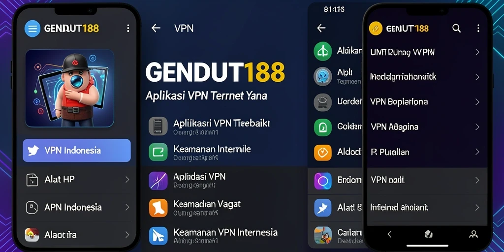 Antarmuka sederhana dan fungsional dari GENDUT188 sebagai VPN Indonesia.