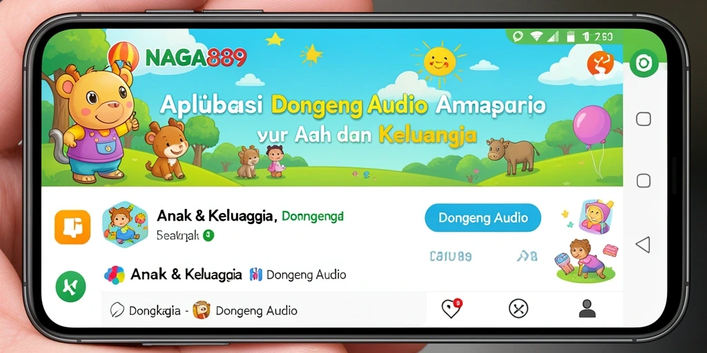 Tampilan antarmuka NAGA889 yang sederhana dan ramah anak.