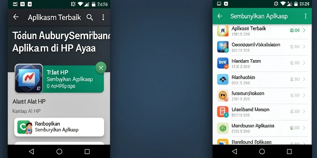 Antarmuka T6 yang sederhana dan pengguna mudah mengakses fungsi sembunyikan aplikasi.